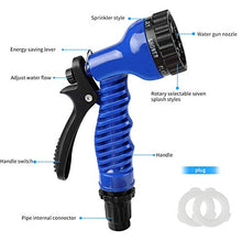 Load image into Gallery viewer, ONSON Expandable Garden Hose, Lightweight&amp;Strongest Flexible Expanding Garden Hose Kit, Heavy Duty Pressure Water Hose Satisfy for Cleaning, Lawn and All Watering Needs (25FT)
