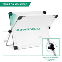 Load image into Gallery viewer, ARCOBIS 14” x 11” Dry Erase White Board Easel，Portable Magnetic Double-Sided White Board with Stand for Students Classroom Home Office
