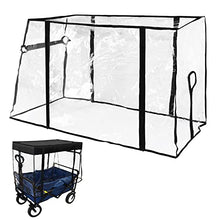 Load image into Gallery viewer, VOONKE Wagon Rain Cover, Push-Pull Wagon Rain Cover Canopy,Folding Wagon Canopy Attachment, Suitable for Outdoor Camping Picnic Waterproof Transparent Wagon Cover（Suitable for Half-Folded Wagon）
