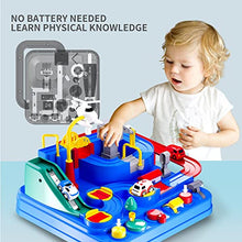 Load image into Gallery viewer, TEMI Kids Race Track Toys for Boy Car Adventure Toy for 3 4 5 6 7 Years Old Boys Girls, Puzzle Rail Car, City Rescue Playsets Magnet Toys w/ 3 Mini Cars, Preschool Educational Car Games Gift Toys
