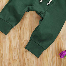 Load image into Gallery viewer, Kuriozud Baby Boy Girl Pajamas Set Organic Cotton Plain Sleepwear Infant 2 Piece PJS(Button Green, 6-12 Months)
