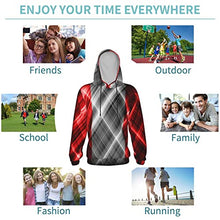Load image into Gallery viewer, Peru Flag3 Print Hoodies Kids 3D Print Sweatshirts Long Sleeve Pullover Hoodies with Pocket for Teen Boys and Girls Black
