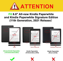 Load image into Gallery viewer, Fintie Hybrid Slim Case for 6.8" Kindle Paperwhite (11th Generation-2021) and Kindle Paperwhite Signature Edition - Shockproof Cover with Transparent Back Shell, Cloudy Marble
