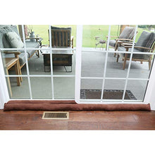Load image into Gallery viewer, HOME DISTRICT Door Draft Stopper for Bottom of Door Sliding Glass Apartment and Patio Door Draft Stopper- Approx. 71" Long Chocolate
