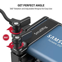Load image into Gallery viewer, SMALLRIG Mount Bracket SSD Holder for Samsung T5 SSD with 1/4”-20 Threads, Compatible with SMALLRIG Cage for BMPCC 4K &amp; 6K and Z CAM (New Version) – 2245B
