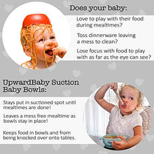 Load image into Gallery viewer, Baby Bowls with Suction - 4 Piece Silicone Set with Spoon - UpwardBaby - for Babies Kids Toddlers - BPA Free - First Stage Self Feeding
