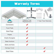 Load image into Gallery viewer, ADVANCE OUTDOOR 10 x 20 FT Heavy Duty Carport Car Canopy Garage Boat Shelter Party Tent, Adjustable Height from 6.0ft to 7.5ft, White

