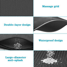 Load image into Gallery viewer, kaxionage Cat Litter Mat, Kitty Litter Mat, Honeycomb Double Layer Trapping Litter Mat Design,Waterproof Urine Proof Cat Mat,Easy Clean Scatter Control (Grey)

