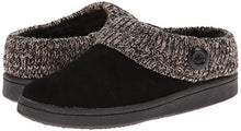 Load image into Gallery viewer, Clarks Women's Knit Scuff Slipper, Black, 11 M US
