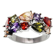 Load image into Gallery viewer, Vanessa Multi Gemstone Jewelry Sets for Women, Sparkling Garnet Amethyst Morganite Peridot Topaz Gifts for Her (10#Ring)
