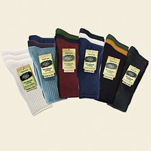 Load image into Gallery viewer, Maggie's Organics Cotton Crew Sock Tri-Pack (9-11, Denim/Eggplant/Navy) 3
