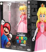 Load image into Gallery viewer, The Super Mario Bros. Movie - 5 Inch Action Figure Series 1 – Princess Peach Figure with Umbrella Accessory
