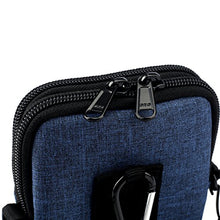 Load image into Gallery viewer, Agoz Crossbody Cell Phone Purse Handbag Wallet Sling Shoulder Messanger Bag - Utility Holder Case - Travel Neck Pouch Neck Wallet – Passport Holder to Keep Your Cash/Documents/Smartphone Safe (Blue)
