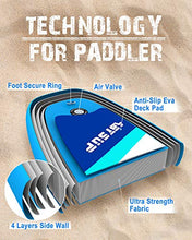 Load image into Gallery viewer, ABYSUP Paddle Board, SUP Paddle Board, 10'6" Inflatable Paddle Board, Paddle Board for Adults, Paddleboard with All Accessories &amp; Carry Bag, Color Blue &amp; White, SUP123
