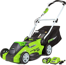 Load image into Gallery viewer, Greenworks G-MAX 40V 16'' Cordless Lawn Mower with 4Ah Battery - 25322 model
