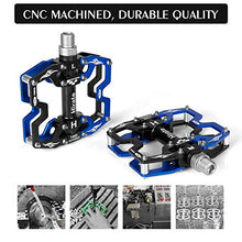 Load image into Gallery viewer, Hirate Mountain Bike Pedals,3 Durable Sealed Bearing CNC Machined Bicycle Pedal Aluminum Alloy Flat Cycling Platform for BMX MTB Road Bicycle 9/16"
