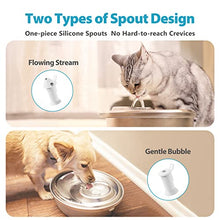 Load image into Gallery viewer, ORSDA Cat Water Fountain Stainless Steel, 67oz/2L Pet Water Fountain for Cats Inside, Automatic Dog Water Dispenser Bowl with 6pcs Filters, a Silicone Mat, Quiet, Easy Clean&amp;Dishwasher Safe
