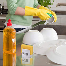 Load image into Gallery viewer, Sponge Holder for Kitchen Sink - Sink Sponge Holder- kitchen Sponge Holder - Rustic Farmhouse kitchen Decor- kitchen Sink Accessories - kitchen Counter Decor- Ceramic Sponge Holder - White
