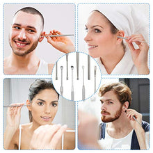 Load image into Gallery viewer, MJIYA Ear Pick Earwax Removal Kit, Ear Cleansing Tool Set, Ear Curette Ear Wax Remover Tool with a Storage Box (Silver, 5 Pcs)
