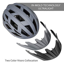 Load image into Gallery viewer, GROTTICO Adult-Men-Women Bike Helmet with Light - CPSC Certified for Mountain Road Bicycle Helmet with Replacement Pads &amp; Detachable Visor

