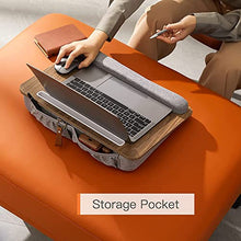 Load image into Gallery viewer, HUANUO Lap Laptop Desk - Portable Lap Desk with Pillow Cushion, Fits up to 15.6 inch Laptop, with Anti-Slip Strip &amp; Storage Function for Home Office Students Use as Computer Laptop Stand, Book Tablet
