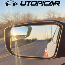 Load image into Gallery viewer, Blind Spot Mirrors [Original Part Look - Fits Shape of Car Door Mirror] Fully Adjustable with Plastic Frame - Model OEM for Blindside and Engineered for optimized viewing image by Utopicar (2 pack)

