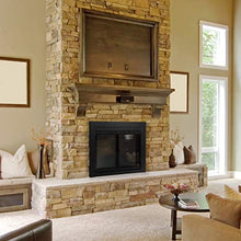 Load image into Gallery viewer, Pleasant Hearth AN-1010 Alpine Fireplace Glass Door, Black, Small
