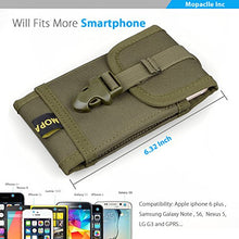 Load image into Gallery viewer, Premium Outdoor MOLLE Tactical Military Pouch Army Black Waist Holster Mobile Phone Belt Clip Pouch for iPhone 11 XR Xs 6 6s 7 Plus 8 Plus, Galaxy Note 10 (Fits Will a Slim Hard Case Bumper Cover On)
