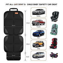 Load image into Gallery viewer, Car Seat Protector, [1 Pack] Smart eLf Large Auto Car Seat Protectors for Child Seats with Thickest Padding and Non-Slip Backing Mesh Pockets for SUV, Sedan, Truck, Leather and Fabric Car Seat

