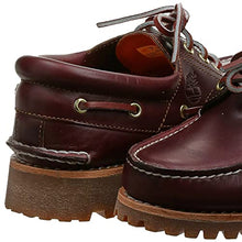Load image into Gallery viewer, Timberland Men's Traditional Handsewn 3-Eyelet Classic Lug, Burgundy/Brown, 9M
