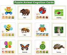 Load image into Gallery viewer, Toddler Puzzles, Wooden Jigsaw Animals Puzzles for 1 2 3 Year Old Girls Boys Toddlers, Educational Preschool Toys Gifts for Colors &amp; Shapes Cognition Skill Learning
