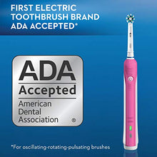 Load image into Gallery viewer, Oral-B Pro 1000 CrossAction Electric Toothbrush, Pink, Powered by Braun
