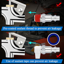 Load image into Gallery viewer, Creallr Air Compressor Accessories - Air Compressor Hose Tool Air Compressor Accessories Kit Air Hose Air Compressor Fittings Quick Connect Air Compressor Kit with Coil PU Hose -20 Piece
