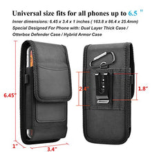 Load image into Gallery viewer, Njjex Cell Phone Holster for Samsung Galaxy S22 Ultra S21 S20+ S10 S9 Note 20 A01 A11 A21 A51 A71 A02S A12 A32 A42 A52 A13 iPhone 13 Pro Max 12 11 XS XR 7 8+ Nylon Belt Clip Holster Phone Holder Pouch
