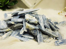 Load image into Gallery viewer, Rock Paradise 1/2 lb Blue Kyanite Blades - Kyanite Fans - Half Pound of Kyanite Blades COA
