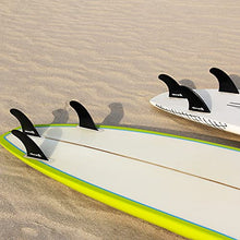Load image into Gallery viewer, Abahub Tri FCS Fins Set, G5 Surfboard Fin, 3 Thruster Fins for Surf Boards, Surfing Longboard, Shortboard, Fiberglass Reinforced, Comes with Screws, Wax Comb and Key
