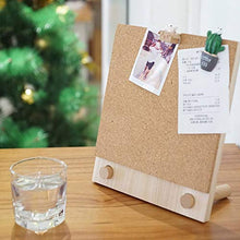 Load image into Gallery viewer, Trycooling Bulletin Board/Cork Board on The Desktop-Small Mini Hanging Tack Message Memo Picture Board for Home Office School
