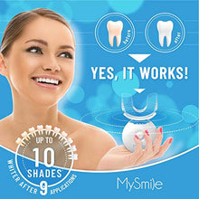 Load image into Gallery viewer, MySmile Teeth Whitening Kit with LED Light, 10 Min Non-Sensitive Fast Teeth Whitener with 3 Carbamide Peroxide Teeth Whitening Gel, Helps to Remove Stains from Coffee, Smoking, Wines, Soda, Food
