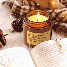 Load image into Gallery viewer, YMing Scented Candles, Aromatherapy Candles, Gifts for Women, Highly Scented and Long Burning Vintage Jar Soy Candles, French Cade &amp; Lavender, Persimmon &amp; Copal, Goji Berry &amp; Tarocco Orange[3 Pack]
