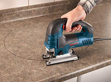Load image into Gallery viewer, BOSCH Power Tools Jig Saws - JS470E Corded Top-Handle Jigsaw - 120V Low-Vibration, 7.0-Amp Variable Speed For Smooth Cutting Up To 5-7/8" Inch on Wood, 3/8" Inch on Steel For Countertop, Woodworking , Blue
