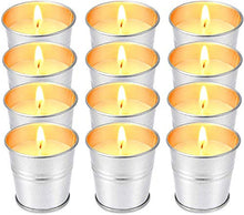 Load image into Gallery viewer, Howemon Citronella Scented Candles,Soy Wax Bucket Candle Seaside Escape, Indoor and Outdoor 12-Pack
