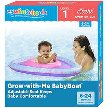 Load image into Gallery viewer, SwimSchool Lil’ Narwal Infant Baby Pool Float with Splash &amp; Play Center, Low Center Adjustable Seat, Buoyant Infant Baby Floatie, Age 6 - 24 Months, Blue
