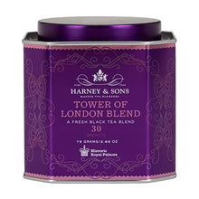 Load image into Gallery viewer, Harney &amp; Sons Tower of London Black Tea with Vanilla, Black Currant, Caramel, and Honey | 30 sachets, Historic Royal Palaces Collection
