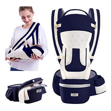 Load image into Gallery viewer, Baby Carrier with Hip Seat for Newborn to Toddler, 3 in 1 Ergonomic Soft Backpack Carry All Positions Front and Back, Up to 55lbs
