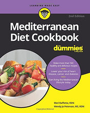 Load image into Gallery viewer, Mediterranean Diet Cookbook For Dummies
