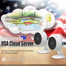 Load image into Gallery viewer, Laview Home Security Camera HD 1080P(2 Pack) AI Human Detection,Include 2 SD Cards,32GB Two-Way Audio,Night Vision,WiFi Indoor Surveillance for Baby/pet,Alexa and Google,Cloud Service (US Server)
