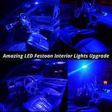 Load image into Gallery viewer, Alla Lighting 800lm Xtreme Super Bright Festoon 41mm 42mm 211-2 214-2 578 Blue LED Bulbs Replacement for Cars Trucks License Plate, Interior Map Dome Trunk Courtesy Lights, 10000K
