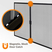 Load image into Gallery viewer, Pleasant Hearth AT-1001 1111 Fireplace Screen, Medium, Black
