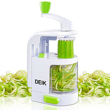 Load image into Gallery viewer, Spiralizer, Spiralizer Vegetable Slicer, Vertical Spiralizer with Adjustable Cuts of 4 Vegetable Pasta Maker and Mandoline Spira Slicer
