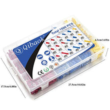 Load image into Gallery viewer, Qibaok 1500pcs Wire Connectors Insulated Electrical Wire Terminals Wire Crimp Connector Ring Fork Spade Butt Connector Kit

